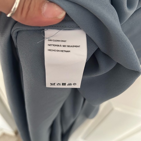 BHLDN Dylan one shoulder satin side slit gown NWT - Picture 9 of 16